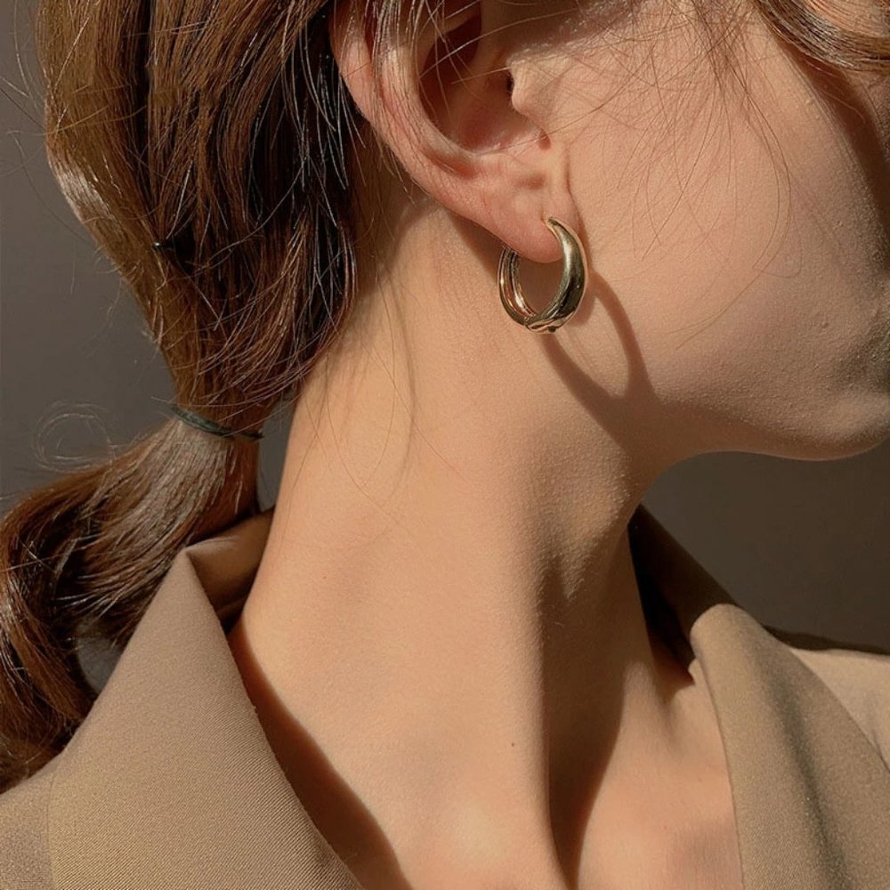 *NEW 925 Sterling Silver Round Hoop Earrings - Picture 4 of 7
